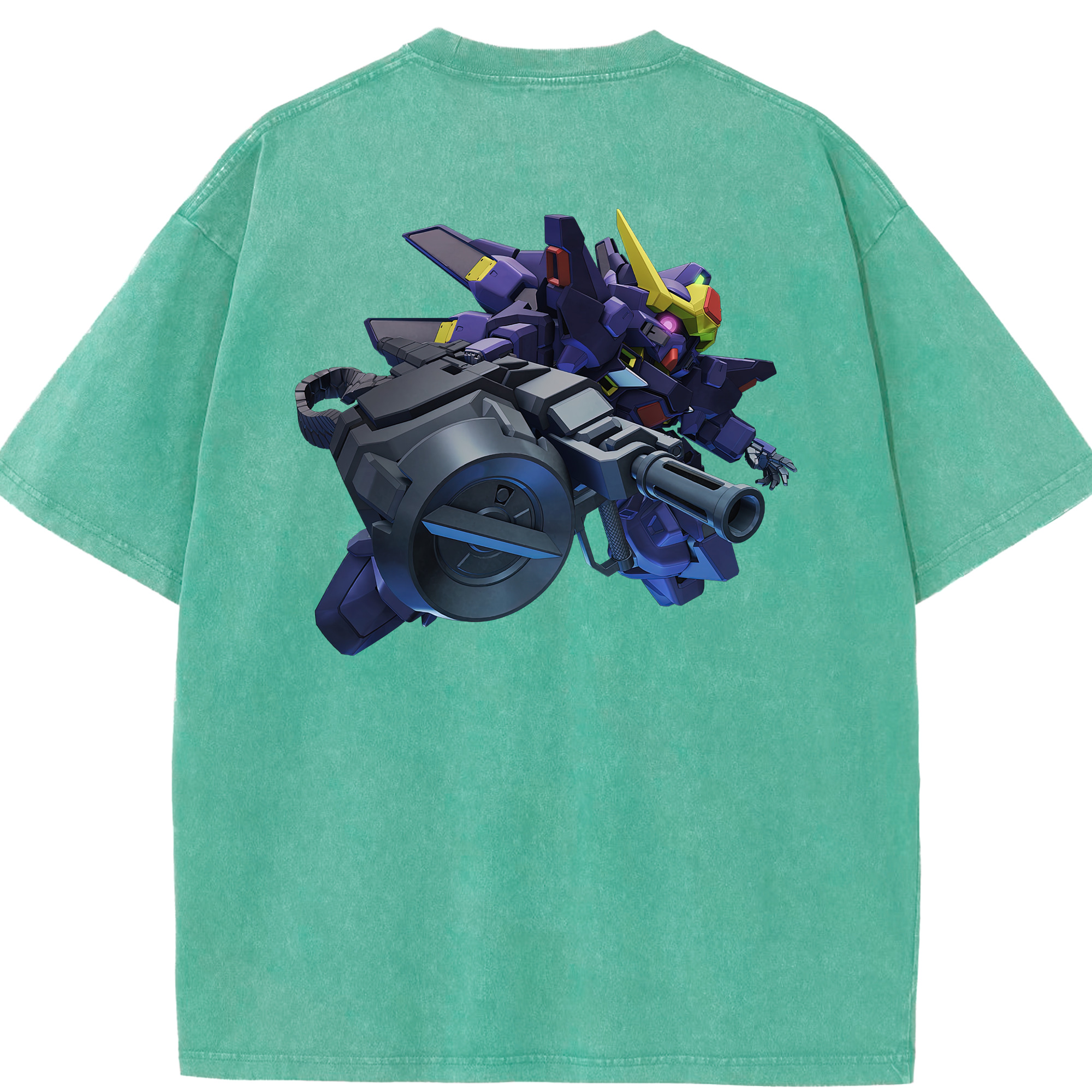 （画像用） 機動戦士ガンダム Mobile Suit Gundam 綿100% ヴィンテージ風 半袖Tシャツ（背面プリント）